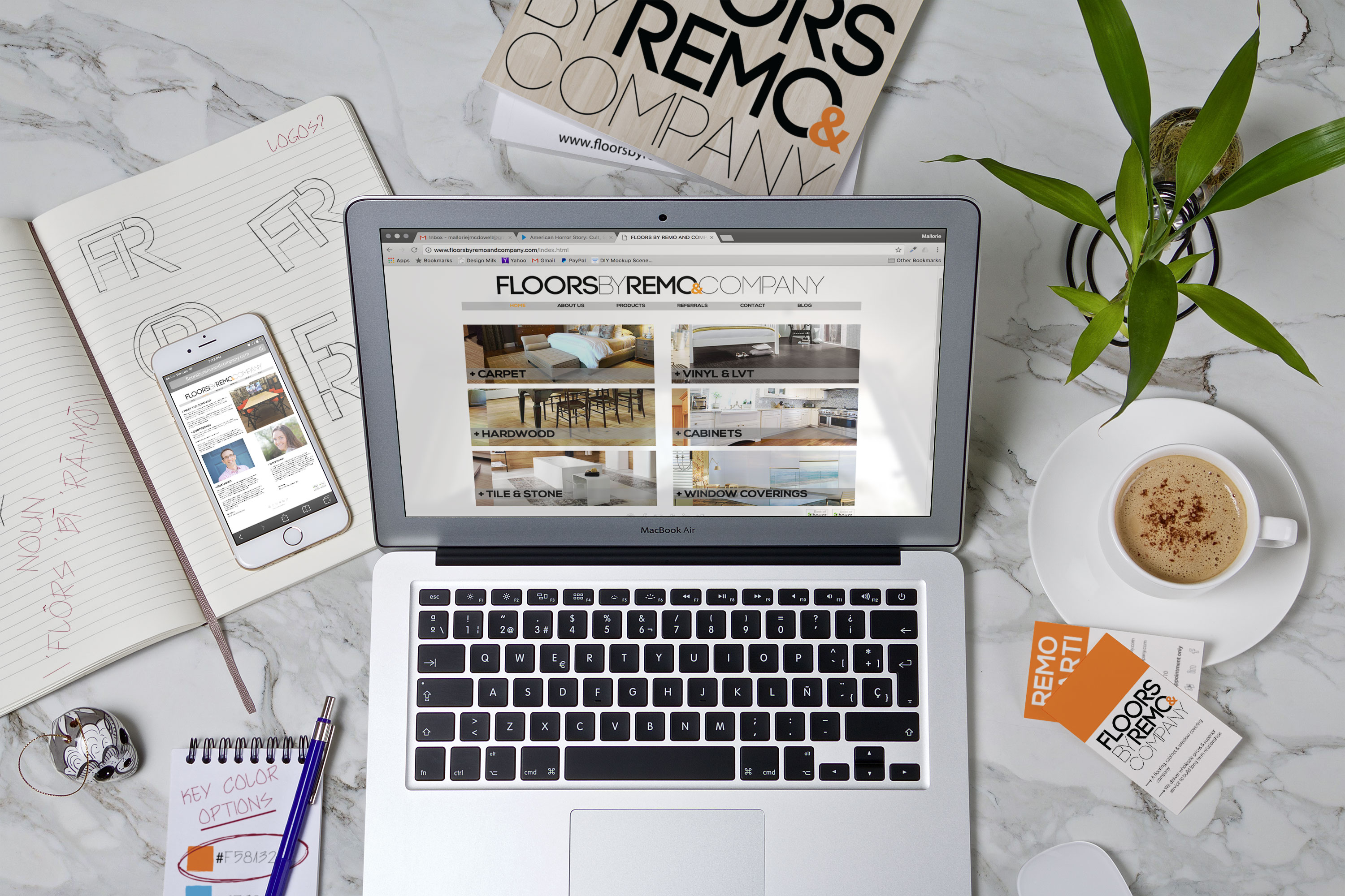Floors By Remo & Company Website Mockup